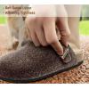BULLIANT Clogs Slippers Sandals Nurse Work Shoes Men Women,Fleece-Lined Upper+Memory FOAD Cushioned Cork-Footbed(Deep Brown4464)