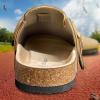 BULLIANT Clogs Slippers Sandals Nurse Work Shoes Men Women,Fleece-Lined Upper+Memory FOAD Cushioned Cork-Footbed(Espresso Mist4138)