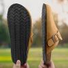 BULLIANT Clogs Slippers Sandals Nurse Work Shoes Men Women,Fleece-Lined Upper+Memory FOAD Cushioned Cork-Footbed(Espresso Mist4138)