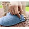 BULLIANT Clogs Slippers Sandals Nurse Work Shoes Men Women,Fleece-Lined Upper+Memory FOAD Cushioned Cork-Footbed(Fog Blue4463)