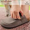 BULLIANT Clogs Slippers Sandals Nurse Work Shoes Men Women,Fleece-Lined Upper+Memory FOAD Cushioned Cork-Footbed(Leafless Tree8061)