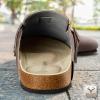 BULLIANT Clogs Slippers Sandals Nurse Work Shoes Men Women,Fleece-Lined Upper+Memory FOAD Cushioned Cork-Footbed(Leafless Tree8061)