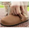 BULLIANT Clogs Slippers Sandals Nurse Work Shoes Men Women,Fleece-Lined Upper+Memory FOAD Cushioned Cork-Footbed(Tiger Eye3400)