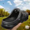 BULLIANT Men Clogs,Comfortable Mules Sandals for Men Women Cushioned Footbed Arch Support-EVA Ligthweight(Black3741)