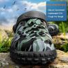 BULLIANT Men Clogs,Comfortable Mules Sandals for Men Women Cushioned Footbed Arch Support-EVA Ligthweight(Black8468)