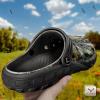 BULLIANT Men Clogs,Comfortable Mules Sandals for Men Women Cushioned Footbed Arch Support-EVA Ligthweight(Black8470)