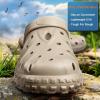 BULLIANT Men Clogs,Comfortable Mules Sandals for Men Women Cushioned Footbed Arch Support-EVA Ligthweight(Camel6550)