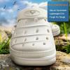 BULLIANT Men Clogs,Comfortable Mules Sandals for Men Women Cushioned Footbed Arch Support-EVA Ligthweight(Creamy White3740)
