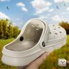 BULLIANT Men Clogs,Comfortable Mules Sandals for Men Women Cushioned Footbed Arch Support-EVA Ligthweight(Creamy White3740)