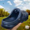 BULLIANT Men Clogs,Comfortable Mules Sandals for Men Women Cushioned Footbed Arch Support-EVA Ligthweight(Navy3739)
