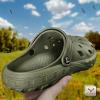 BULLIANT Men Clogs,Comfortable Mules Sandals for Men Women Cushioned Footbed Arch Support-EVA Ligthweight(Olive8103)
