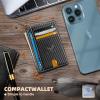 BULLIANT Men Wallet,Slim Leather Wallet Money Clip Card Hodler For Men Gift 8 Cards RFID Blocking(Black1302)