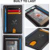 BULLIANT Men Wallet,Slim Leather Wallet Money Clip Card Hodler For Men Gift 8 Cards RFID Blocking(Black1303)