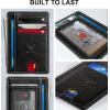 BULLIANT Men Wallet,Slim Leather Wallet Money Clip Card Hodler For Men Gift 8 Cards RFID Blocking(Black1395)