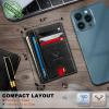 BULLIANT Men Wallet,Slim Leather Wallet Money Clip Card Hodler For Men Gift 8 Cards RFID Blocking(Black1395)