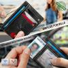 BULLIANT Men Wallet,Slim Leather Wallet Money Clip Card Hodler For Men Gift 8 Cards RFID Blocking(Black1395)