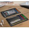 BULLIANT Men Wallet,Slim Leather Wallet Money Clip Card Hodler For Men Gift 8 Cards RFID Blocking(Black7489)