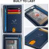 BULLIANT Men Wallet,Slim Leather Wallet Money Clip Card Hodler For Men Gift 8 Cards RFID Blocking(Blue1307)