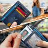 BULLIANT Men Wallet,Slim Leather Wallet Money Clip Card Hodler For Men Gift 8 Cards RFID Blocking(Blue1307)