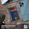 BULLIANT Men Wallet,Slim Leather Wallet Money Clip Card Hodler For Men Gift 8 Cards RFID Blocking(Blue1307)
