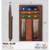 BULLIANT Men Wallet,Slim Leather Wallet Money Clip Card Hodler For Men Gift 8 Cards RFID Blocking(Brick Brown7490)