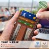 BULLIANT Men Wallet,Slim Leather Wallet Money Clip Card Hodler For Men Gift 8 Cards RFID Blocking(Brick Brown7490)