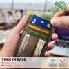 BULLIANT Men Wallet,Slim Leather Wallet Money Clip Card Hodler For Men Gift 8 Cards RFID Blocking(Coffee7491)