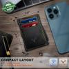 BULLIANT Men Wallet-Slim Money Clip Wallet Metal Card Case With Pop up Access 9 Cards RFID Blocking Pocket Fit(Black8141)
