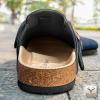 BULLIANT Women Clogs-Fleece-Lined Suede Mules Slippers Nurse Shoes Unisex-Memory Foam Arch Support Cork-Footbed(Cambridge Blue6532)