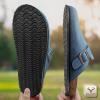 BULLIANT Women Clogs-Fleece-Lined Suede Mules Slippers Nurse Shoes Unisex-Memory Foam Arch Support Cork-Footbed(Cambridge Blue6532)