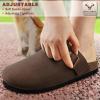 BULLIANT Women Clogs-Fleece-Lined Suede Mules Slippers Nurse Shoes Unisex-Memory Foam Arch Support Cork-Footbed(Deep Brown7571)