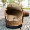 BULLIANT Women Clogs-Fleece-Lined Suede Mules Slippers Nurse Shoes Unisex-Memory Foam Arch Support Cork-Footbed(Light Brown7564)