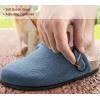 BULLIANT Women Clogs-Fleece-Lined Suede Mules Slippers Nurse Shoes Unisex-Memory Foam Arch Support Cork-Footbed(Purplish Blue6260)