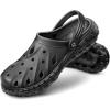 BULLIANT Men Clogs,Comfortable Mules Sandals for Men Women Cushioned Footbed Arch Support-EVA Ligthweight(Black6549)