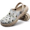 BULLIANT Men Clogs,Comfortable Mules Sandals for Men Women Cushioned Footbed Arch Support-EVA Ligthweight(Camel8469)