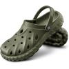 BULLIANT Men Clogs,Comfortable Mules Sandals for Men Women Cushioned Footbed Arch Support-EVA Ligthweight(Olive8103)