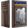BULLIANT Men Wallet,Slim Leather Wallet Money Clip Card Hodler For Men Gift 8 Cards RFID Blocking(Coffee7491)