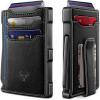 BULLIANT Men Wallet-Slim Money Clip Wallet Metal Card Case With Pop up Access 9 Cards RFID Blocking Pocket Fit(Black8141)