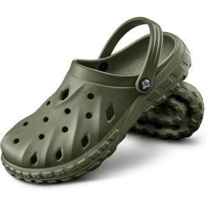 BULLIANT Men Clogs,Comfortable Mules Sandals for Men Women Cushioned Footbed Arch Support-EVA Ligthweight(Olive8103)