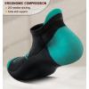 BULLIANT Socks For Women 6Pairs-Womens Athletic Ankle Socks No Show Cushioned for Walking Running-Compression Arch Support(6 Pairs-black 2082)