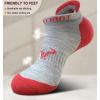 BULLIANT Socks For Women 6Pairs-Womens Athletic Ankle Socks No Show Cushioned for Walking Running-Compression Arch Support(6 Pairs-dark Gray 2083)