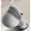 BULLIANT Socks For Women 6Pairs-Womens Athletic Ankle Socks No Show Cushioned for Walking Running-Compression Arch Support(6 Pairs-light Gray1847)