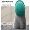 BULLIANT Socks For Women 6Pairs-Womens Athletic Ankle Socks No Show Cushioned for Walking Running-Compression Arch Support(6 Pairs-white 2081)