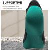 BULLIANT Socks For Women 6Pairs-Womens Athletic Ankle Socks No Show Cushioned for Walking Running-Compression Arch Support(6pairs-black2084)