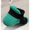 BULLIANT Socks For Women 6Pairs-Womens Athletic Ankle Socks No Show Cushioned for Walking Running-Compression Arch Support(6pairs-black2084)