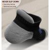BULLIANT Socks For Women 6Pairs-Womens Athletic Ankle Socks No Show Cushioned for Walking Running-Compression Arch Support(6pairs-black4770)