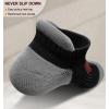 BULLIANT Socks For Women 6Pairs-Womens Athletic Ankle Socks No Show Cushioned for Walking Running-Compression Arch Support(6pairs-black4771)