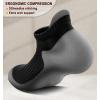 BULLIANT Socks For Women 6Pairs-Womens Athletic Ankle Socks No Show Cushioned for Walking Running-Compression Arch Support(6pairs-black/Dark Gray2985)