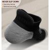 BULLIANT Socks For Women 6Pairs-Womens Athletic Ankle Socks No Show Cushioned for Walking Running-Compression Arch Support(6pairs-black/White4777)