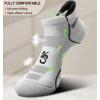 BULLIANT Socks For Women 6Pairs-Womens Athletic Ankle Socks No Show Cushioned for Walking Running-Compression Arch Support(6pairs-white 2572)